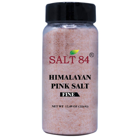Himalayan Pink Salt Fine Plastic Shaker 12.49 Ounce | SALT 84